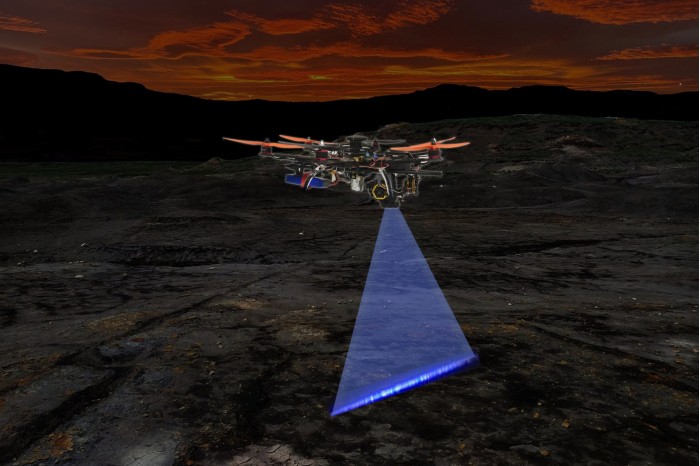 科研人员打造出能在夜间自动搜寻化石的无人机