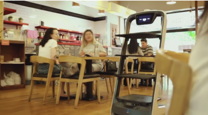 餐厅送餐机器人