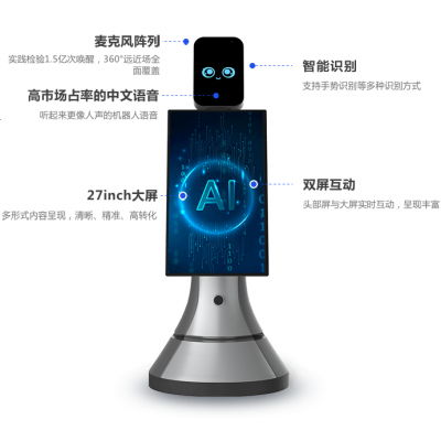 大屏广告宣传机器人 网红营销 商超导购 自助查询 招揽互动图2