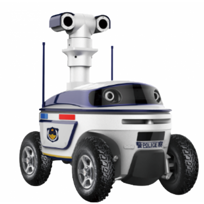 智能室外警用巡逻机器人 自主导航 安防巡检 自动值守
